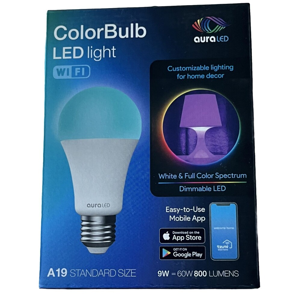 LED Smart Light Bulb Wi Fi Connect‎ Color Tune White Warm Cool Dimmable 60W A19